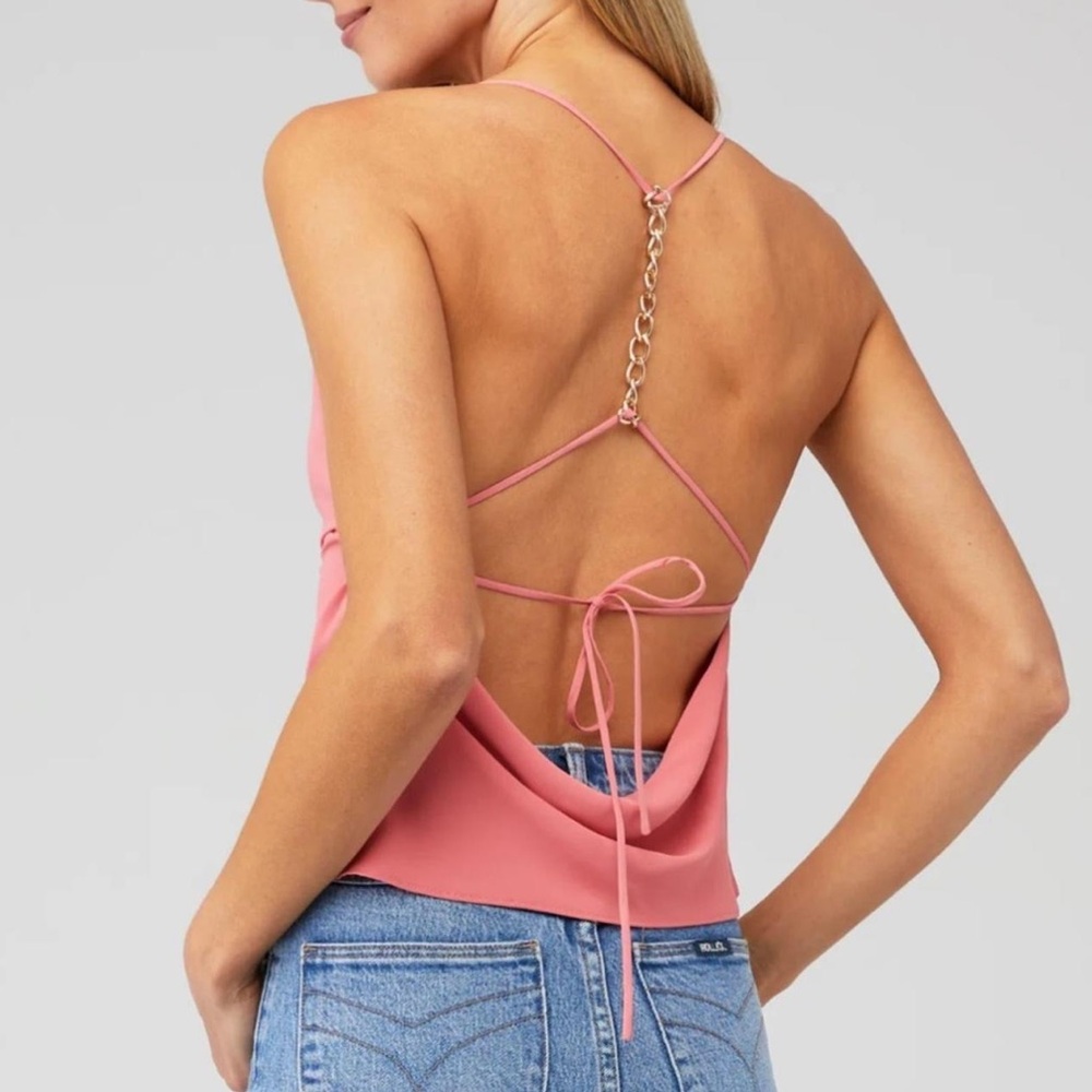 Amanda Uprichard Marietta Top Cami Coral Pink Size‎ Large New Without Tags